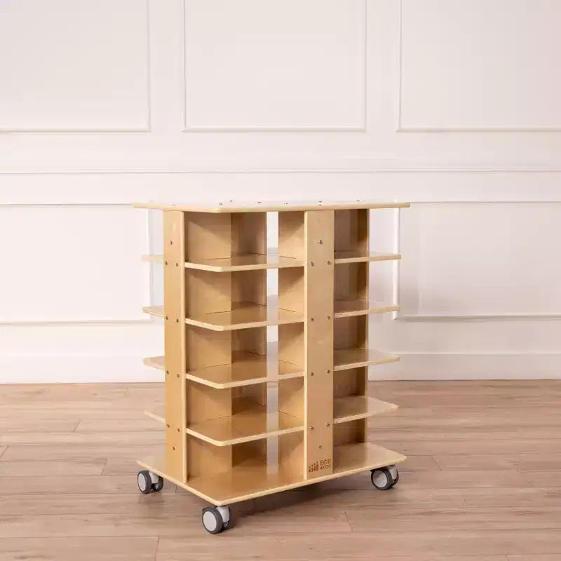 Torre Portaoggetti Mobile a 20 Scomparti ECR4Kids e 20 Contenitori, 5x4, Mobili per Bambini