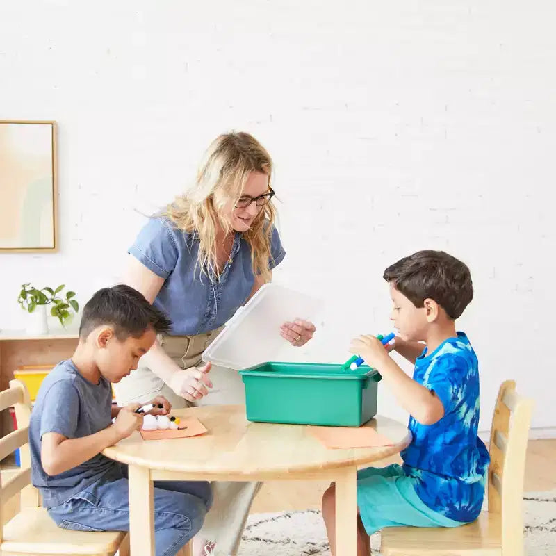 Torre Portaoggetti Mobile a 20 Scomparti ECR4Kids e 20 Contenitori, 5x4, Mobili per Bambini