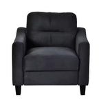 Moderno divano a due posti, rivestimento in misto cotone-lino ad alto comfort con cuscini in schiuma, capacità di carico di 227 kg, perfetto per il soggiorno.