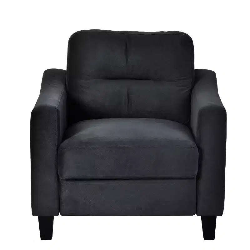 Moderno divano a due posti, rivestimento in misto cotone-lino ad alto comfort con cuscini in schiuma, capacità di carico di 227 kg, perfetto per il soggiorno.