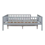 Lit de repos double Luxystar en bois avec deux tiroirs pour chambre d'enfant et chambre d'amis
