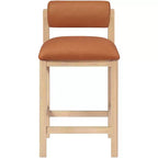 Tabouret de comptoir rembourré en similicuir Meridian Furniture, Roundhill