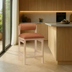 Tabouret de comptoir rembourré en similicuir Meridian Furniture, Roundhill