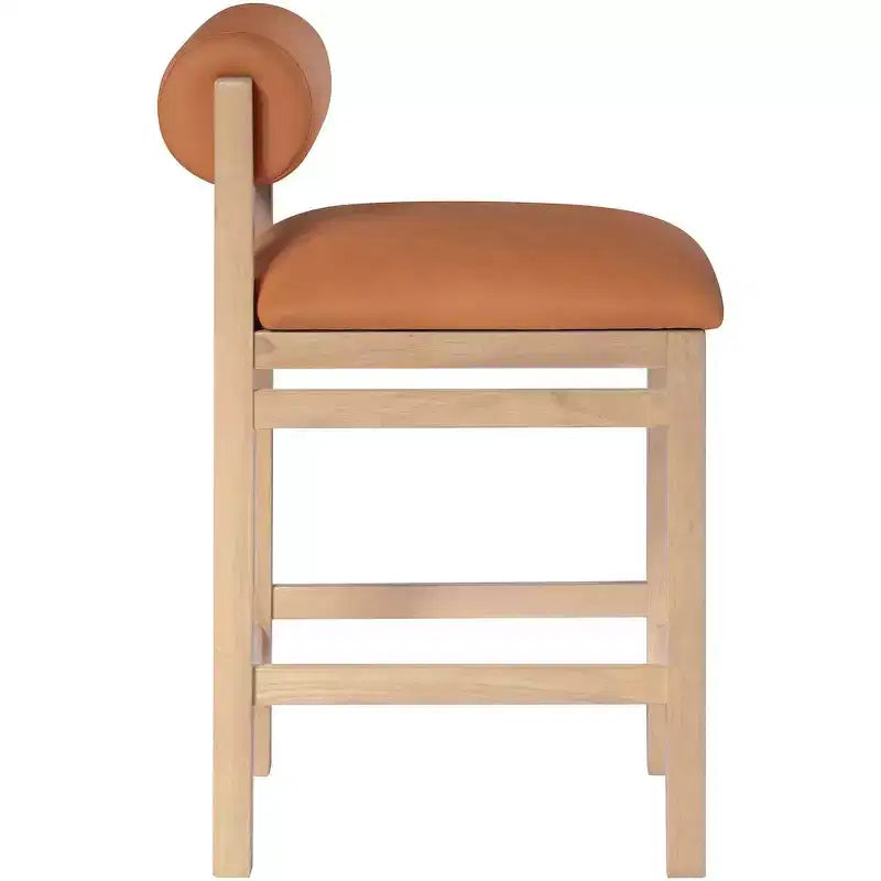 Tabouret de comptoir rembourré en similicuir Meridian Furniture, Roundhill