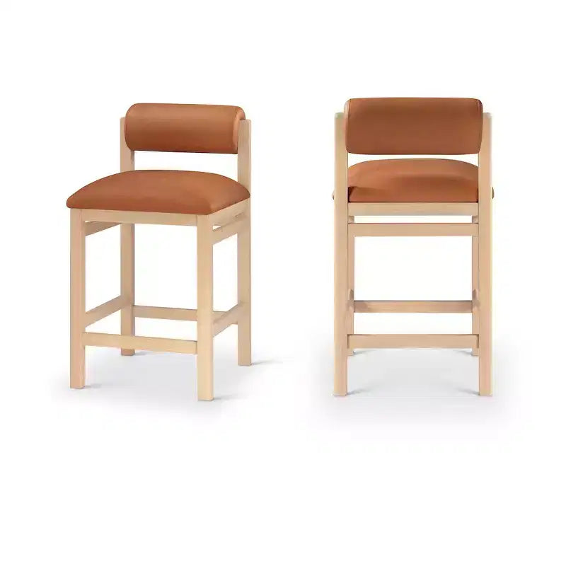 Tabouret de comptoir rembourré en similicuir Meridian Furniture, Roundhill