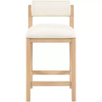 Tabouret de comptoir rembourré en similicuir Meridian Furniture, Roundhill