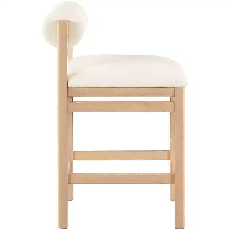 Tabouret de comptoir rembourré en similicuir Meridian Furniture, Roundhill