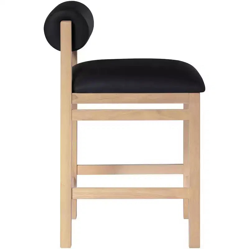 Tabouret de comptoir rembourré en similicuir Meridian Furniture, Roundhill