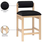Tabouret de comptoir rembourré en similicuir Meridian Furniture, Roundhill