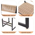 Okak Lot de 2 tabourets de bar à hauteur de comptoir 26/28 po, chaises de bar pivotantes à 180° avec dossiers et pieds en métal pour îlot de cuisine, café, vert