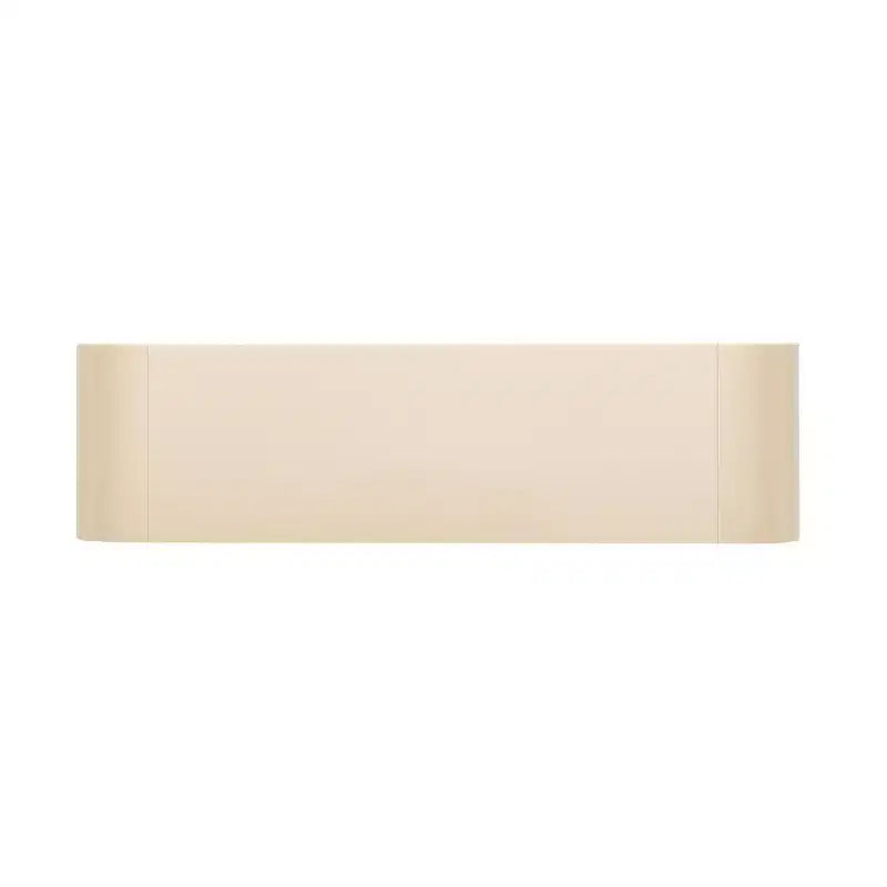 Consolle da ingresso minimalista Whisen con curve morbide e arrotondate, eleganti cassetti scanalati e superficie lucida e resistente