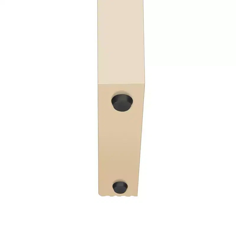 Consolle da ingresso minimalista Whisen con curve morbide e arrotondate, eleganti cassetti scanalati e superficie lucida e resistente