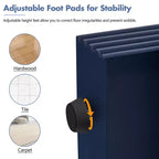 Consolle da ingresso minimalista Whisen con curve morbide e arrotondate, eleganti cassetti scanalati e superficie lucida e resistente