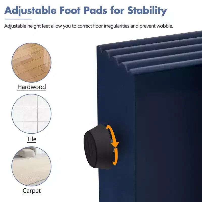 Consolle da ingresso minimalista Whisen con curve morbide e arrotondate, eleganti cassetti scanalati e superficie lucida e resistente