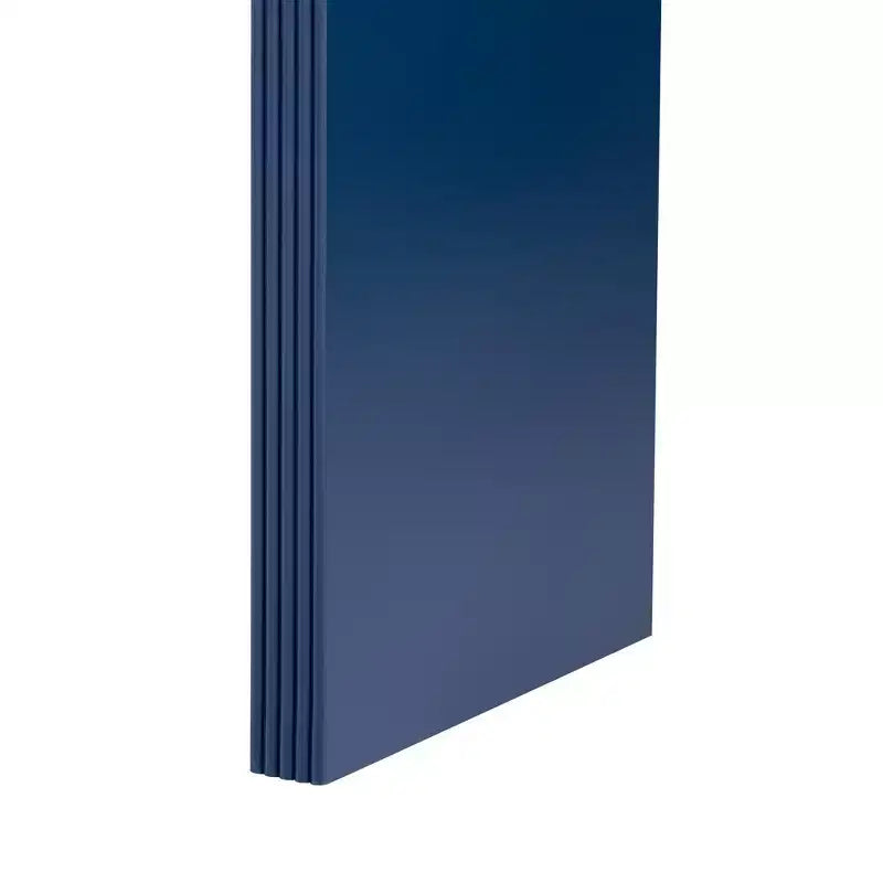 Consolle da ingresso minimalista Whisen con curve morbide e arrotondate, eleganti cassetti scanalati e superficie lucida e resistente