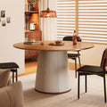 Luck Live Modern Round Dining Table , 59 Round Kitchen Table for 6-8 Persons, Stylish Dining Room Furniture
