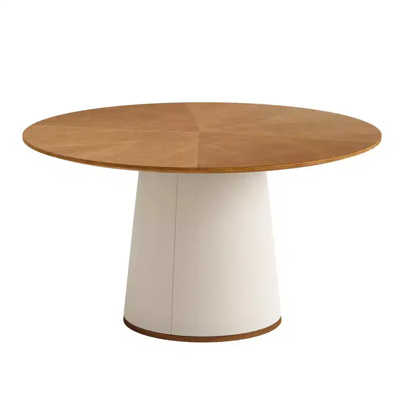 Table à manger ronde moderne Luck Live, table de cuisine ronde de 150 cm pour 6 à 8 personnes, mobilier de salle à manger élégant