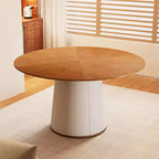 Table à manger ronde moderne Luck Live, table de cuisine ronde de 150 cm pour 6 à 8 personnes, mobilier de salle à manger élégant