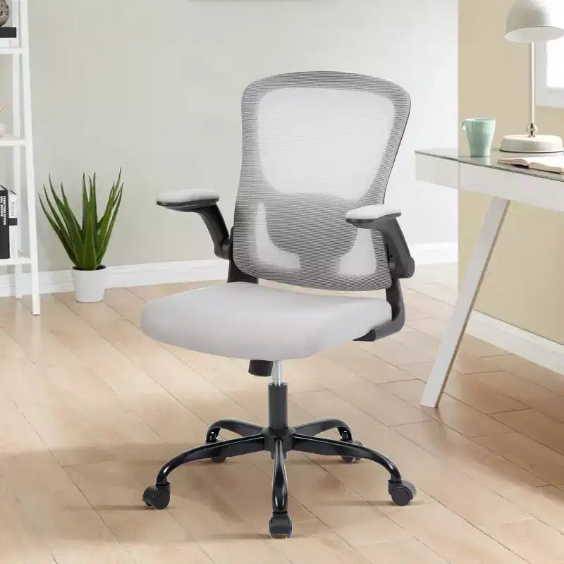Office Chair  Ergonomic Desk Chair, Adjustable Lumbar Support, Flip-Up Armrests, Mesh Computer Desk Chair, Swivel Rolling Executive Gaming Chair