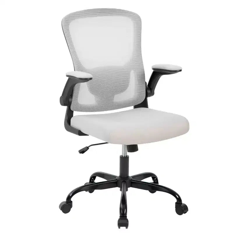 Chaise de Bureau Chaise de Bureau Ergonomique, Soutien Lombaire Réglable, Accoudoirs Relevables, Chaise de Bureau en Maille, Chaise de Bureau Gaming Pivotante à Roulettes
