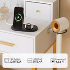 Coiffeuse avec miroir et lumière, 4 tiroirs et 2 étagères de rangement, coiffeuse à lumière LED, 3 modes d'éclairage, parfaite pour la chambre à coucher