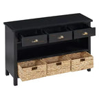 Tavolo consolle da ingresso Whisen Vintage, tavolino da divano con struttura in legno stabile, design portante e spazio pratico