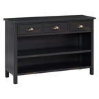 Tavolo consolle da ingresso Whisen Vintage, tavolino da divano con struttura in legno stabile, design portante e spazio pratico