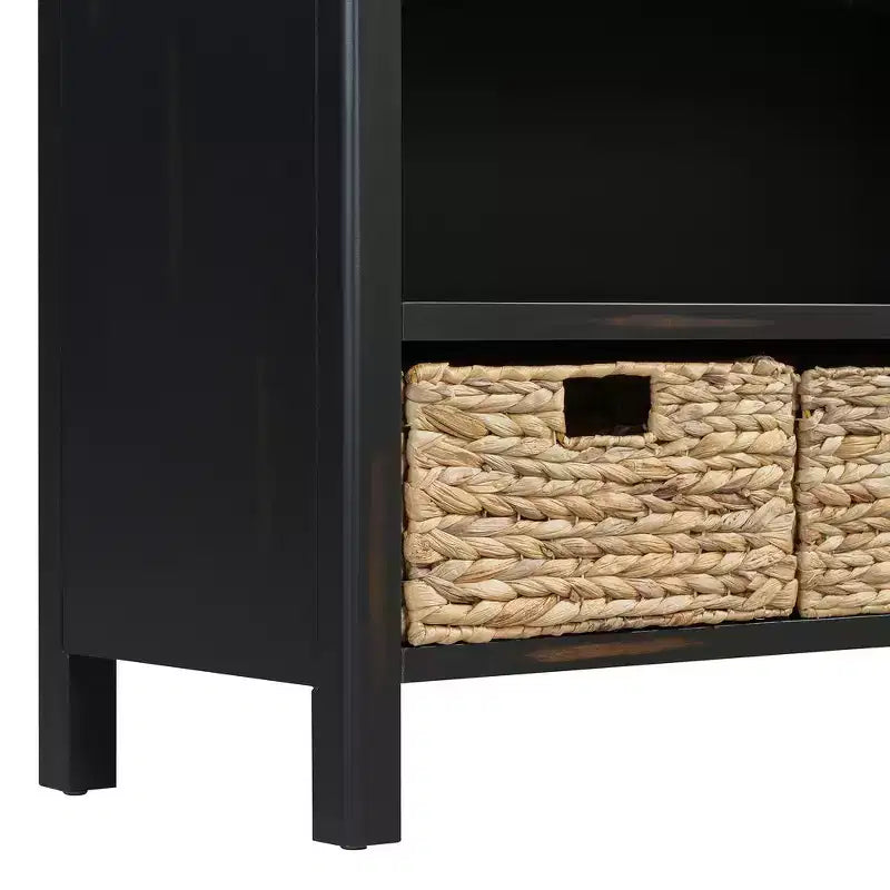 Tavolo consolle da ingresso Whisen Vintage, tavolino da divano con struttura in legno stabile, design portante e spazio pratico