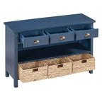 Tavolo consolle da ingresso Whisen Vintage, tavolino da divano con struttura in legno stabile, design portante e spazio pratico