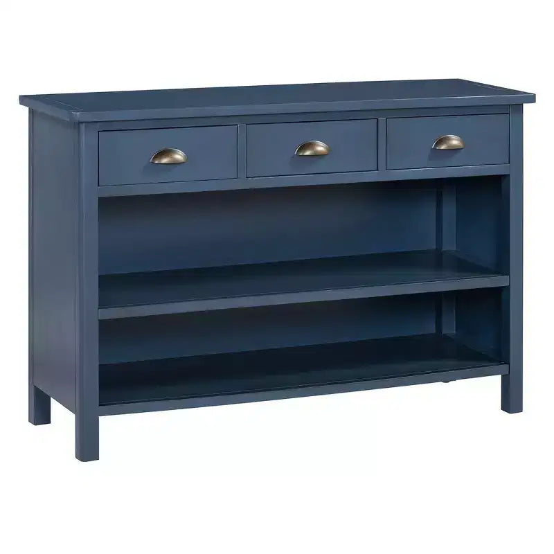 Tavolo consolle da ingresso Whisen Vintage, tavolino da divano con struttura in legno stabile, design portante e spazio pratico