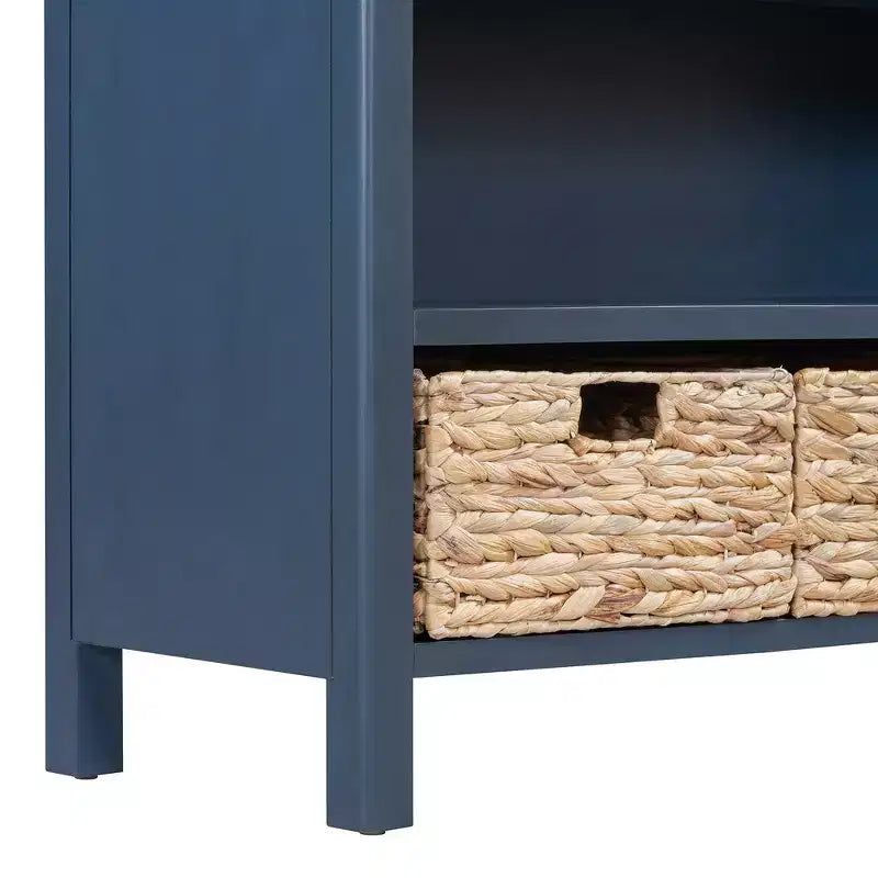 Tavolo consolle da ingresso Whisen Vintage, tavolino da divano con struttura in legno stabile, design portante e spazio pratico