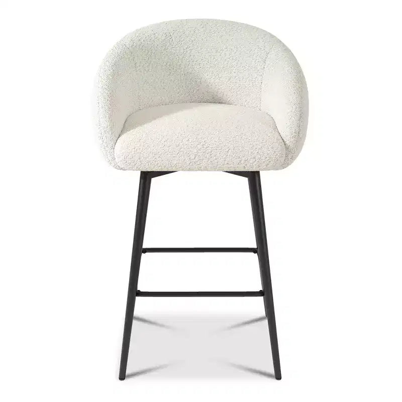Dyonery 27.9 Tabourets de Bar Pivotants Hauteur Comptoir avec Dossier, Tabourets de Cuisine Modernes Style Ferme Capitonné