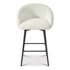 Dyonery 27.9 Tabourets de Bar Pivotants Hauteur Comptoir avec Dossier, Tabourets de Cuisine Modernes Style Ferme Capitonné