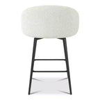Dyonery 27.9 Tabourets de Bar Pivotants Hauteur Comptoir avec Dossier, Tabourets de Cuisine Modernes Style Ferme Capitonné