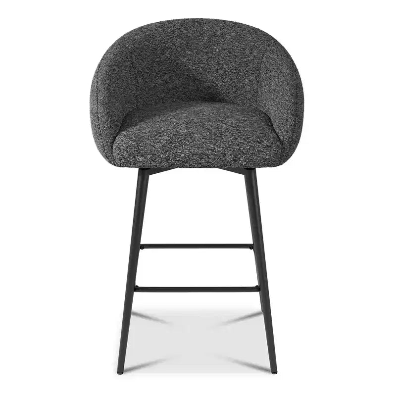 Dyonery 27.9 Tabourets de Bar Pivotants Hauteur Comptoir avec Dossier, Tabourets de Cuisine Modernes Style Ferme Capitonné