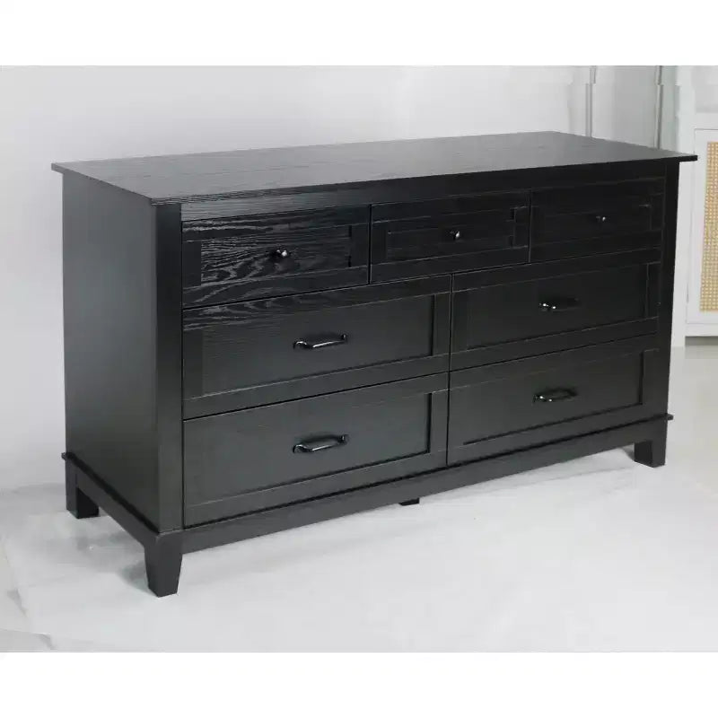 7 Dresser for Bedroom, 54 in Wide Drawer Dresser with Storage Freestanding, Wooden Closet Storage Chest