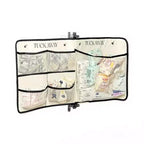 Alilang Organizer Pieghevole da Appendere con Scomparti Etichettati e Bordo a Contrasto 39,5x17,5 pollici - Beige Chiaro