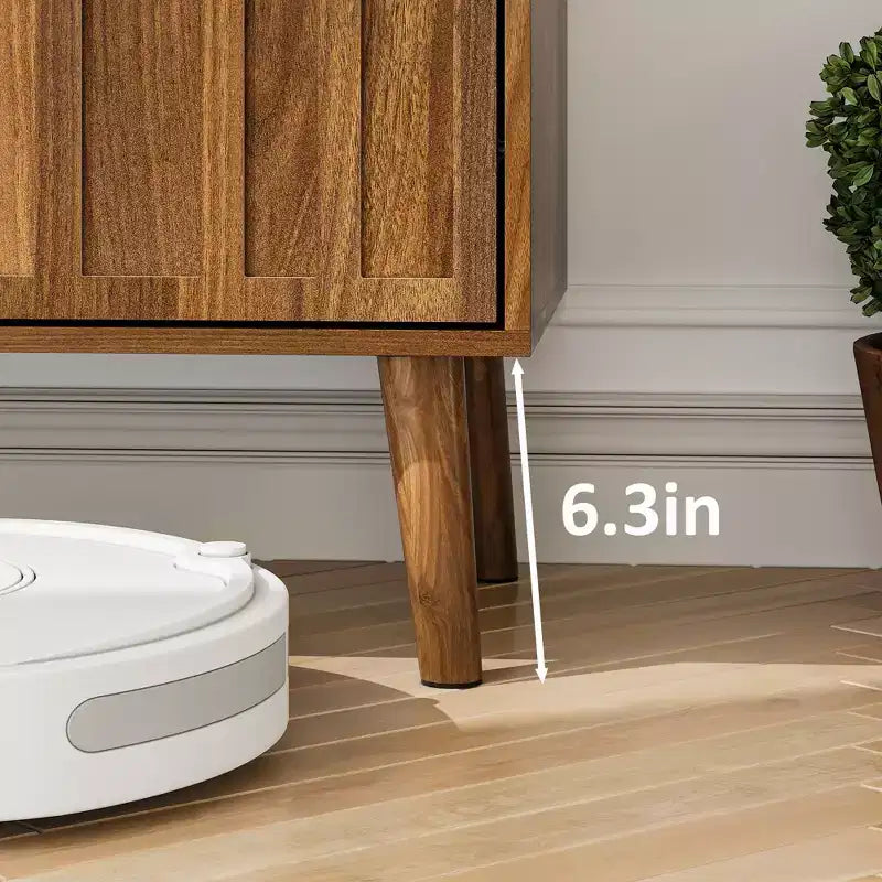 JVNOXK Madia da Buffet con Ante e Cassetti, Madia a Buffet Rustica con Design a Fermaglio, Mobile Contenitore da Caffè in Legno per Cucina, Noce