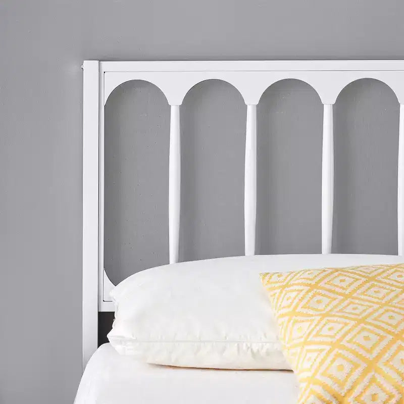 Struttura letto matrimoniale con piattaforma, struttura letto in metallo con testiera, 32 cm di spazio di archiviazione sottostante, non necessita di rete a molle, silenzioso, nero