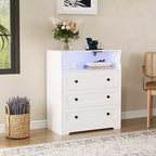 Petite coiffeuse à trois tiroirs, coiffeuse en bois, armoire de chambre/table de chevet, commode en bois moderne, convient pour le salon.
