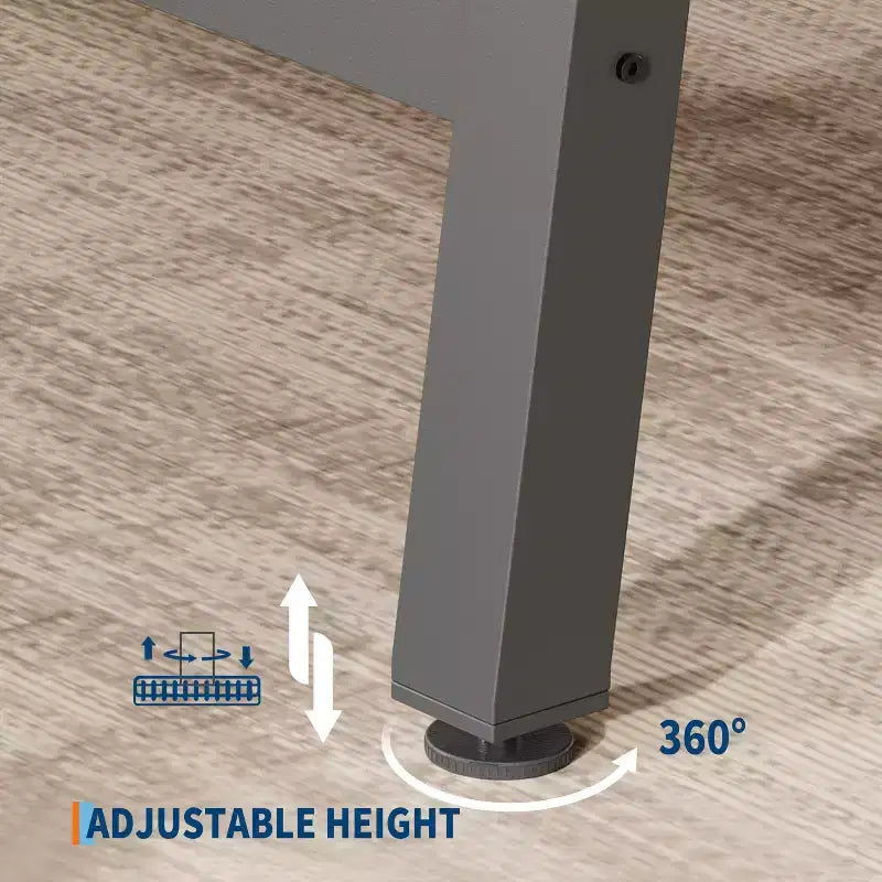 Tavolo da pranzo GustoWave da 160 cm per 4-6 persone, tavolo da cucina rettangolare con finitura in legno e struttura in metallo