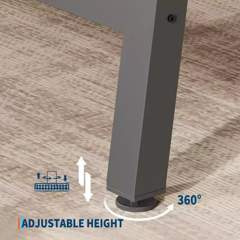 Tavolo da pranzo GustoWave da 160 cm per 4-6 persone, tavolo da cucina rettangolare con finitura in legno e struttura in metallo