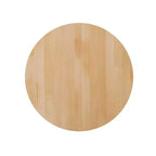 Flash Furniture Bennett Piano Tavolo Commerciale Rotondo in Legno Massello per Interni con Base a X in Ghisa Resistente alla Ruggine Altezza Bar 22 x 22