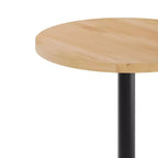 Flash Furniture Bennett Piano Tavolo Commerciale Rotondo in Legno Massello per Interni con Base a X in Ghisa Resistente alla Ruggine Altezza Bar 22 x 22
