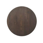 Flash Furniture Bennett Piano Tavolo Commerciale Rotondo in Legno Massello per Interni con Base a X in Ghisa Resistente alla Ruggine Altezza Bar 22 x 22
