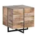 Crestview Collection Square Brown Solid Wood Accent_End Table
