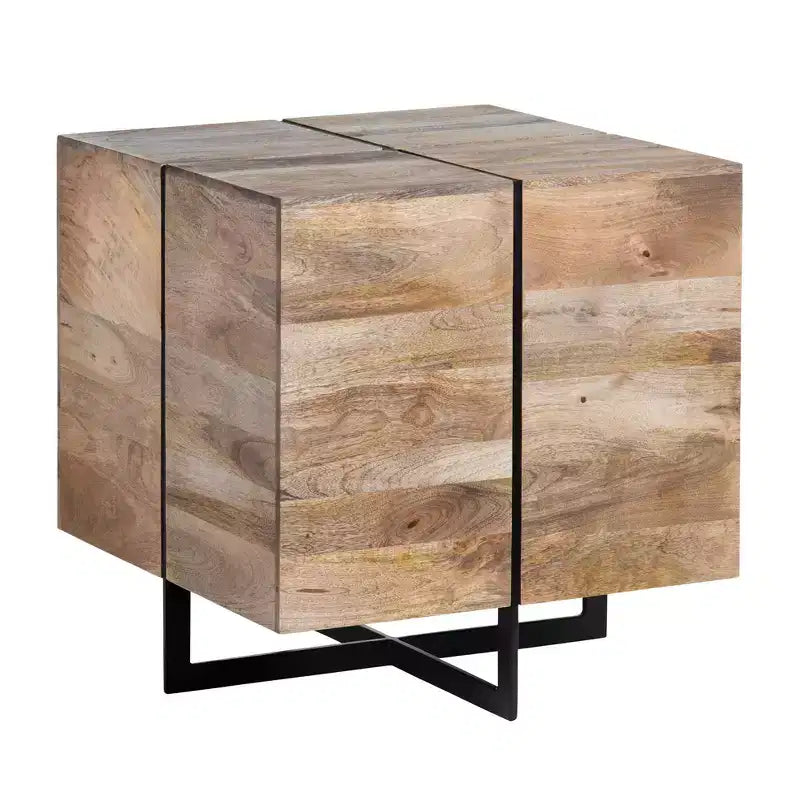 Crestview Collection Square Brown Solid Wood Accent_End Table