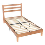MAYEERTY 1100 LBS Struttura Letto in Legno Massiccio Resistente con Testiera Base Materasso a Doghe in Legno Nessuna Molla Richiesta