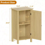 Comodino moderno con contenitore, tavolino da divano in legno da 40 cm di larghezza, tavolino stretto in rattan, tavolino da comodino per soggiorno, camera da letto, divano