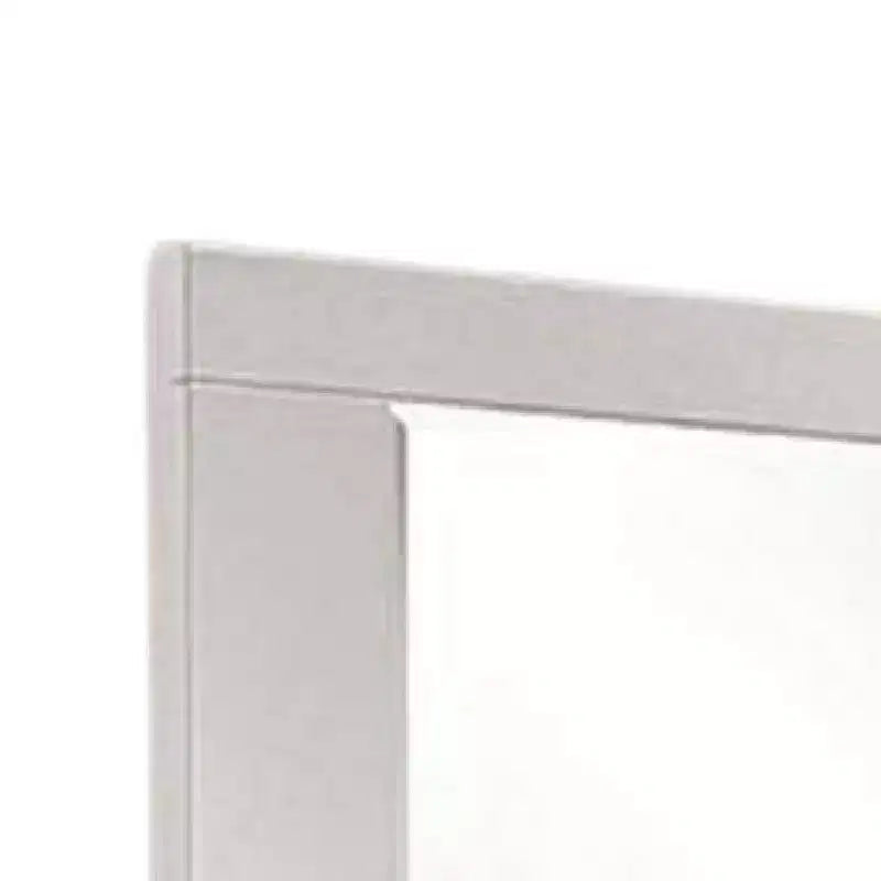 Specchio da comò Royal Hampton, 46 pollici laccato bianco lucido, cornice in legno massello